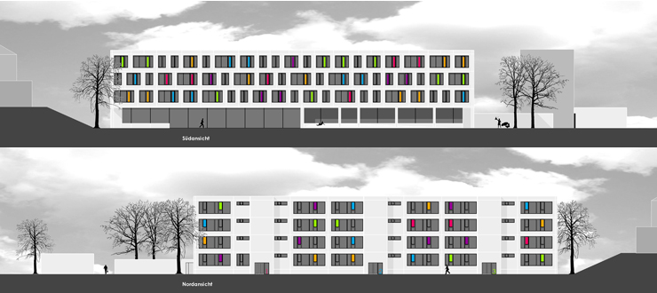 ansichten norden und s&uuml;den